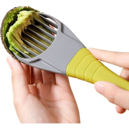 Avocado Skærer, 3-i-1 Avocado Værktøj Splitter Pitter Cutter – kniv Skræller Scoop med Komfort-Greb Håndtag, Ideel til Hjemmekøkken & M