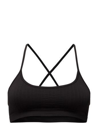 Seamless Bra Top Lingerie Bras & Tops Sports Bras - ALL Svart Filippa K Soft Sport