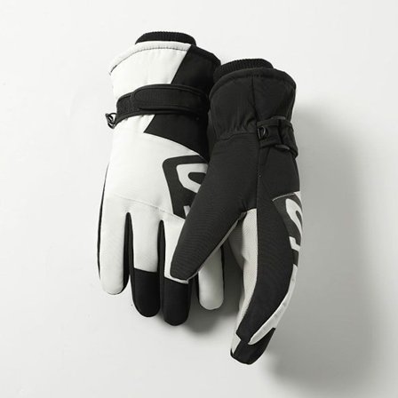 Skihandsker par af fløjl fortykkede skridsikre varme handsker