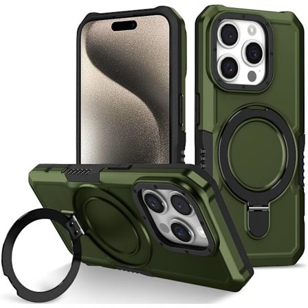 Mobilskal - Samsung Galaxy S25 Edge - Stöttåligt - Inbyggt Ställ - Röd