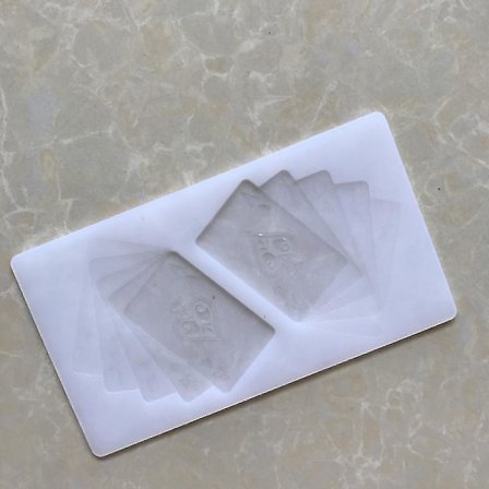 Form för spelkort med 2 hål