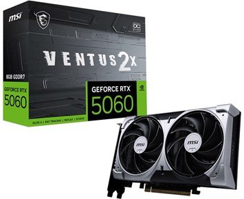 GeForce RTX 5060 8GB VENTUS 2X OC - MSI GeForce RTX 5060 8G VENTUS 2X OC