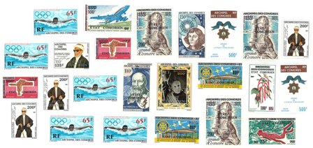 Comoros - Dubletpakke - 24 luftpostmærker