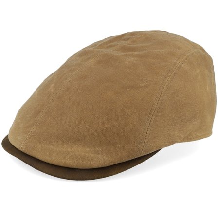 Stetson - Bruin flatcap Cap - Ivy Cap Waxed Cotton Wr Chestnut Flat Cap @ Hatstore
