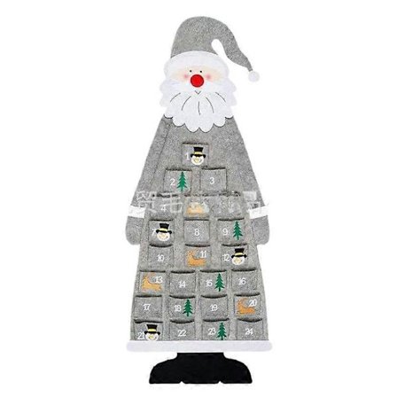 Juletræ i filt Julemand Adventskalender Juleophæng Ornament Børn