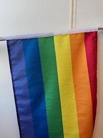 OSLO FLAGGFABRIKK BALKONGSETT PRIDE 135CM INKLUDERT STANG