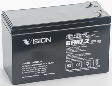 Vision 98510720 Batteri 12 V 7,2 Ah, Elfordeling & strømforsyning