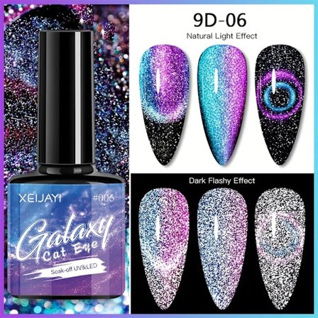 XEIJAYI Rosa Kattöga Gel Nagellack Keramisk Magnetisk Gel UV Semi-permanent Emaljer Lack Nagelmaterial För Professionella Gel