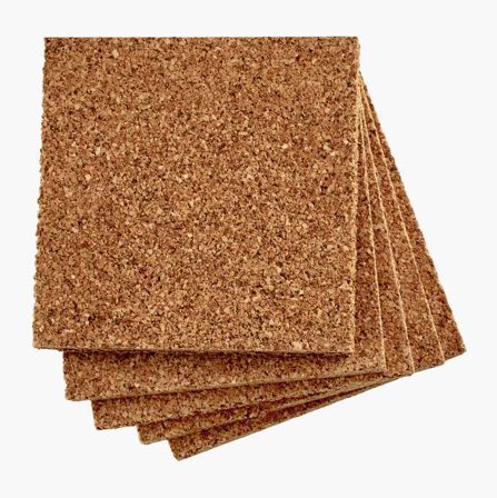 Distansplatta kork 70 x 70 x 6 mm 25 st. - Biltema