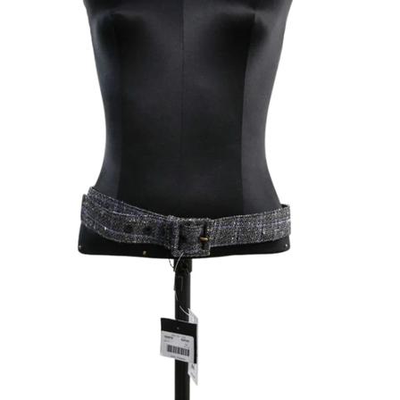 Saint Laurent Vintage Pre-ownedBomuldbaelter Sort, Dame Vintage Accessories, Størrelse: ONE Size