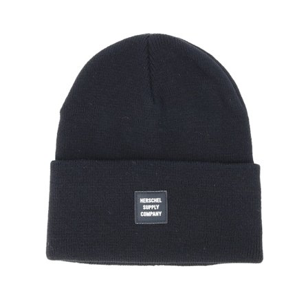 Herschel - Svart cuff Beanie - Abbott Black Beanie @ Hatstore