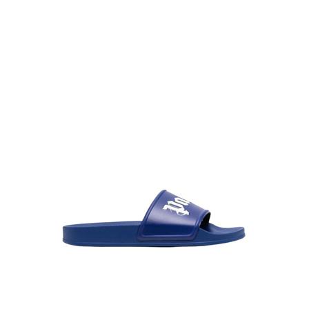 Palm Angels Sliders , Blauw , Heren , Maat: 49 EU