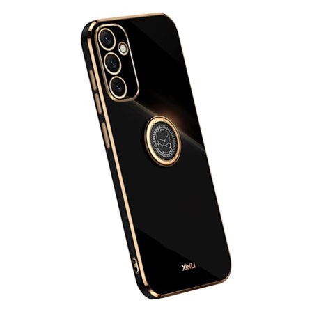 SKALO Samsung A34 5G XINLIi TPU suojakuori rengas - Musta