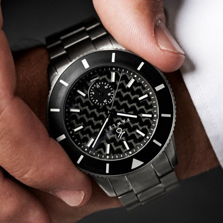 Makalu | Reloj de buceo de titanio cepillado y fibra de carbono de edición limitada para hombres - Relojes de pulsera