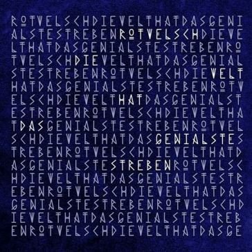 Die welt hat das genialste streben (digi Rotwelsch