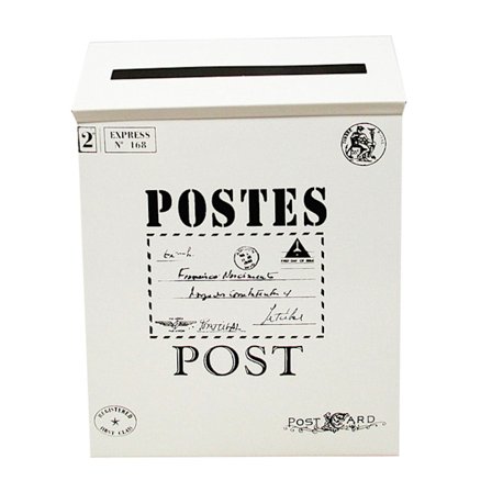 Valkoinen Vintage-seinäkirjekuori Rautallinen Postilaatikko Posti Kirjeet Uutiset