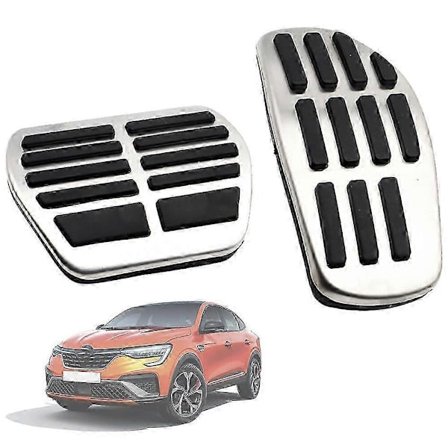 Sklisikker bremse- og gasspedaldeksel i gummi for kompatibel med Renault Arkana 2019-2022 Styling Part
