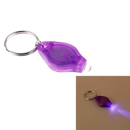 Mini super mikro sterkt lys LED camping lommelykt nøkkelring ke