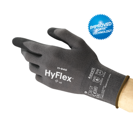 Ansell Hyflex 11-840 Montagehandske Nitrilfoam/Nylon/Spandex 9, Arbetskläder