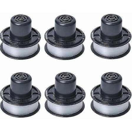 A6226 Trådspole Kompatibel Med Black And Decker Auftipp Automatisk Grästrimmer Gl250 / Gl310 / Gl360 / Gl360sb Med 6m Tråd, 6-pack