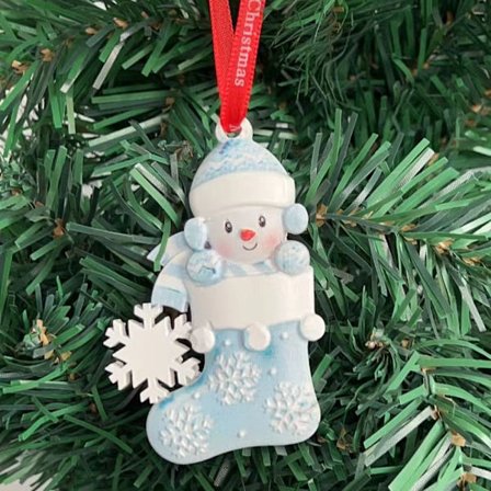 Baby First Christmas Christmas Ornaments BLÅ
