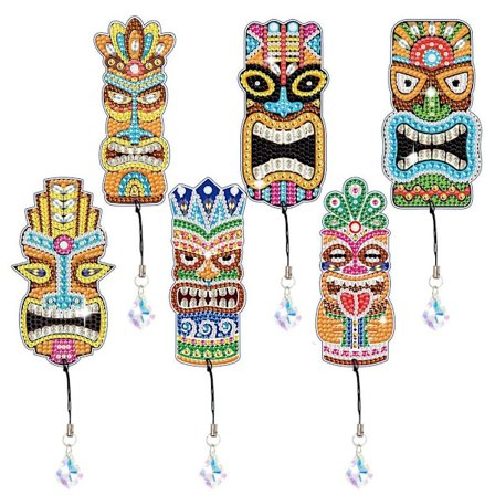 6st/ Set fjäderbokmärke Diamond painting bokmärke 04 04 04