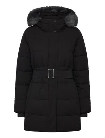 Calvin Klein | Belted Matte Quilted Jacket With | XS