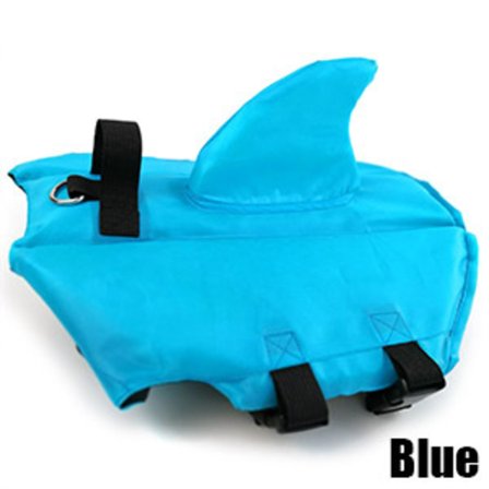 Shark Dog Safety Life Jacket blue1pcs