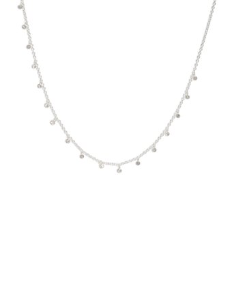 Pilgrim | Maja Crystal Multi Drops Necklace Silver-Plated | ONE SIZE