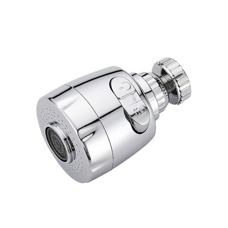 Drejelig hane forlænger med vandbesparende hanefilter, hanedyse til badeværelse og køkken (kort)