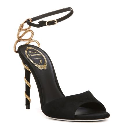 René Caovilla, Sandals Zwart, Dames, Maat:37 EU