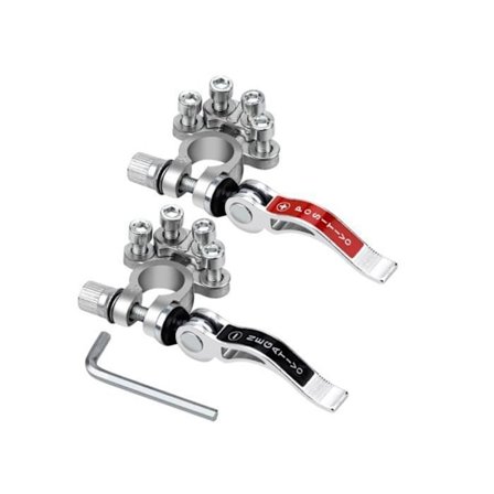 2 stk 6V 12V 24V Batteripoler Batteripoler Batteriklemmer Positive og Negative Batterikontakter Klemmer med Skiftenøkkel