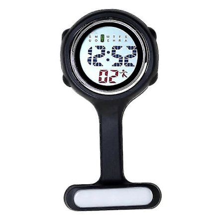 Elektronisk Multifunktionel Sygeplejerskeur Silikone Sygeplejerskeur Lysende Alarm Kronograf Digitalt Brystur