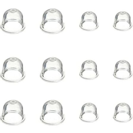 12-pak karburator primer pumper 19mm og 22mm primer pumper primer tilbehør til buskryddere, motorsave, blæsere, trimmere - Perfekt
