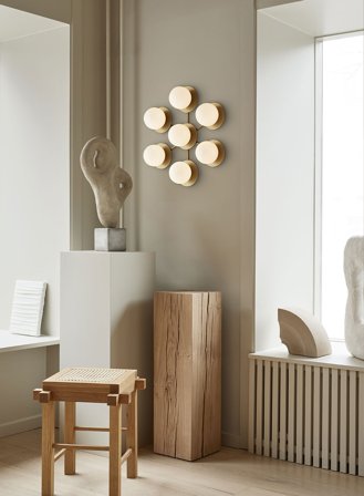 Liila Star vegglampe - nordic gold/opal