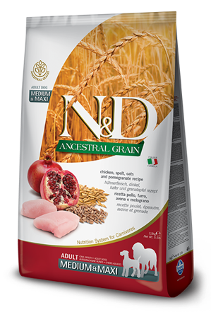 Farmina N&D Ancestral Grain Pollo E Melograno Cani Adulti Taglia