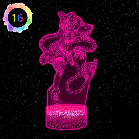 Led Natlampe Stikkontakt Jinx Arcane Julelys og USB-kabel 16 Farver Natlys