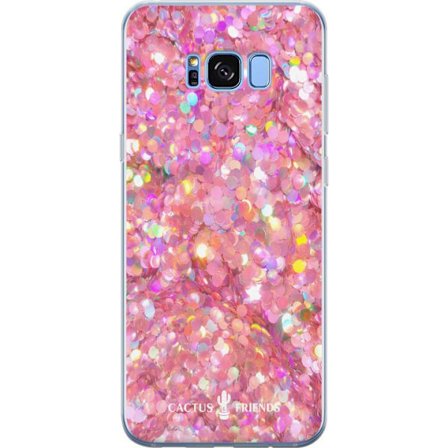 Yhteensopiva Puhelinkuori Samsung Galaxy S8 Cactus and Friends – PinkGlitter