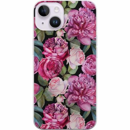 Apple Iphone 14 Genomskinligt Skal Blommor