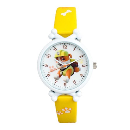 Paw Patrol Kvarts Klocka Tecknad Analog Armbandsur Armband Barn Pojke Flicka Present Gul