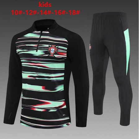 2025-2026 Sesongen Portugal Landslag Herre Fotballag Barnas Langermet Treningsdress Sett