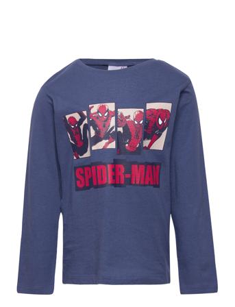 Long-Sleeved T-Shirt T-shirts Long-sleeved T-shirts Blå Spider-man*Betinget Tilbud