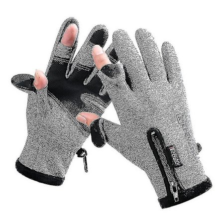 Elektriska USB-värmehandskar Vintervarma vantar Halkfria pekskärmscykelhandskar (FMY)
