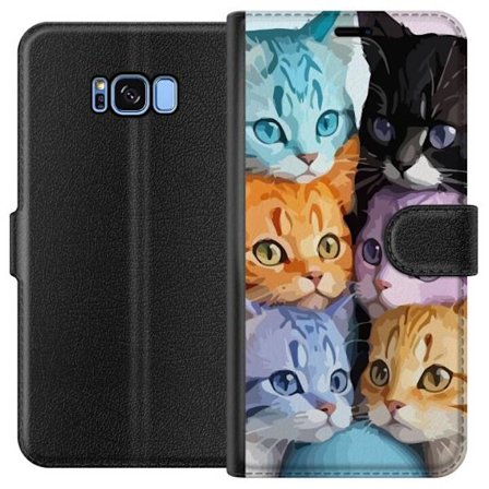 Yhteensopiva Lompakkokotelo Samsung Samsung Galaxy S8 Värikkäät Kissat