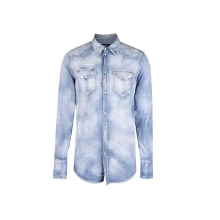 Dsquared2 Shirts Blå, Herre Skjorter
