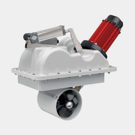 Boegschroef Quick BTR QSY 185-85, 12 V, 4 kW, 85 KgF, kantelbare montage, 2 propellers, geschikt voor boten tussen 26 - 49 voet (8 - 15 meter)