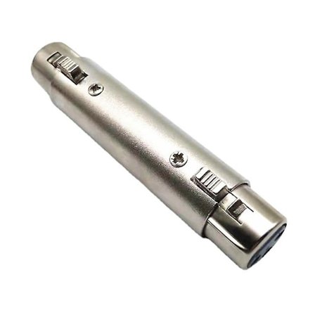 XLR Honkontakt Koppling Honkontakt Honkontakt till Honkontakt för Mikrofonanslutningar. (silver)(1st)