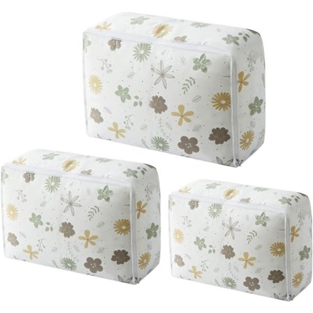 3 st PEVA transparenta kläd- och täcke-påsar, luktfria