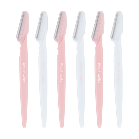 Brushworks Angled Dermaplaners, 6 stk.