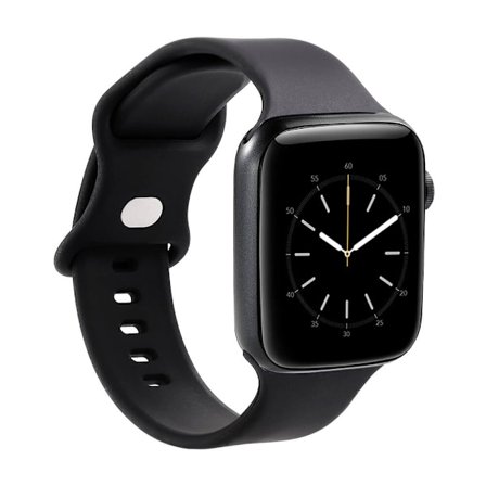 GEAR Klockarmband Silikon Apple Watch 38/40/41/42 mm Svart